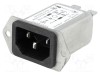 Conector alimentare AC SCHURTER C14 tată 4A 250V pentru montare pe panou