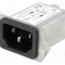 Conector alimentare AC SCHURTER C14 tată 4A 250V pentru montare pe panou