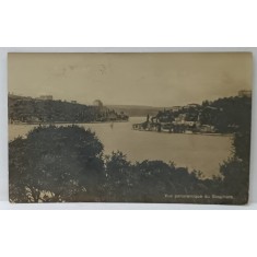 VEDERE PANORAMICA A BOSFORULUI , CARTE POSTALA ILUSTRATA , 1919