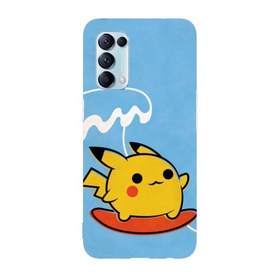 Husa compatibila cu Oppo Find X3 Lite model Wave riding Pikachu, Silicon, TPU, Viceversa foto