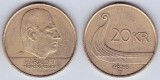 Monede uzuale NORVEGIA - 90 kr de 10+20 Kr., Europa, Cupru-Nichel