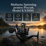 Mulineta Spinning pentru Pescuit, Model KX5000