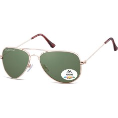 Ochelari de soare polarizati unisex Montana Eyewear MP94E, gold, G15 lenses