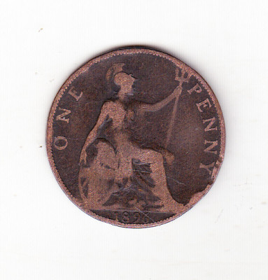 bnk mnd Marea Britanie Anglia 1 penny 1896 foto