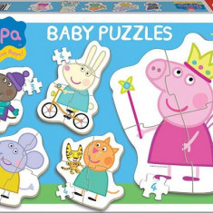 Puzzle 5 in 1 3 5 4 4 4 piese Baby Peppa Pig