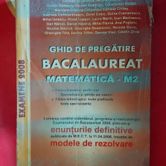 GHID DE PREGATIRE BACALAUREAT MATEMATICA M2 ENUNTUR I MODELE DE REZOLVARE SIGMA