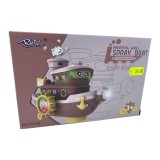 Vaporas Jucarie cu Baterii, Lumini, Sunete si Fum, 20cm, Recomandat 3+ Ani