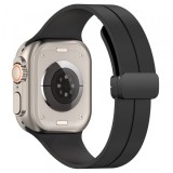 Curea Techsuit W011 pentru Apple Watch 49mm / 46mm / 45mm / 44mm / 42mm Series, Neagra
