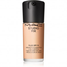 MAC Cosmetics Studio Fix Fluid SPF 15 24HR Matte Foundation + Oil Control machiaj cu efect matifiant SPF 15 culoare NW13 30 ml