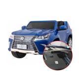 Masinuta electrica Lexus, 2 locuri, 4 motoare, Bluetooth, Albastru, RESIGILAT, Oem