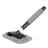 Spalator telescopic pentru geamuri, ferestre si oglinzi AMiO, rectangular, cu microfibra, lungime reglabila 30,5-46 cm, pentru casa, birou si masina