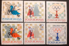 Romania 1966 LP 621, Olimpiada de sah Havana serie 6v. MNH, foto