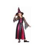 Costum carnaval Vrajitoare Roz 110/120 cm (5-6 ani) pentru Copii
