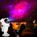 Proiector LED RGB si laser, astronaut cu telecomanda, 5W, IP20, timer, cablu alimentare USB