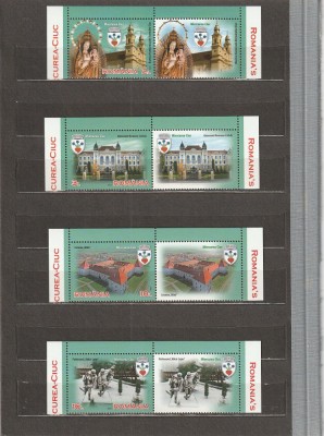 ROMANIA 2022 LP 2360 ORASELE ROMANIEI - MIERCUREA CIUC SERIE CU VINIETA MNH NESTAMPILATA foto