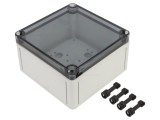 Carcasă universală policarbonat IP66, 130 x 130 x 75 mm