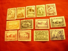 Serie mica Spania 1930 - Expozitia Ibero-Americana la Sevilla , 13 val. sarniera