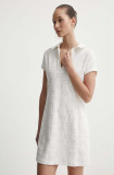 UGG rochie culoarea alb, mini, evazati, 1152864