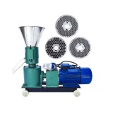 Granulator furaje KL-120, 100 Kg/h, motor inclus 3KW, 230V, 3 matrite inculuse, transmisie reductor