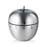 Cronometru de Bucatarie, Mecanic, Forma de Mar, din Otel Inoxidabil, 60 min Timer, 7.5 x 6.2 cm, Argintiu