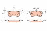 TRW GDB2194 set placute frana,frana disc