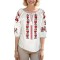 Bluza dama RS25 alb/rosu bordo , marimea XL
