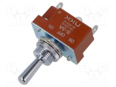 Comutator basculant NKK SWITCHES Poz: 3 SP3T ON-OFF-ON 6A/250VAC 20A/30VDC