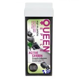 Ceara Epilatoare Queen Carbune Activ 100ml, Negru, Corp, Axila, Inghinal
