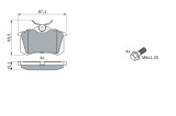 BOSCH 0 986 424 751 set placute frana,frana disc