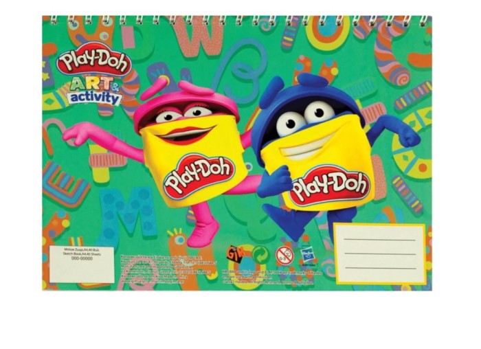 Caiet Spiralat A4 Play-Doh , 40 File pentru Desen si Creativitate