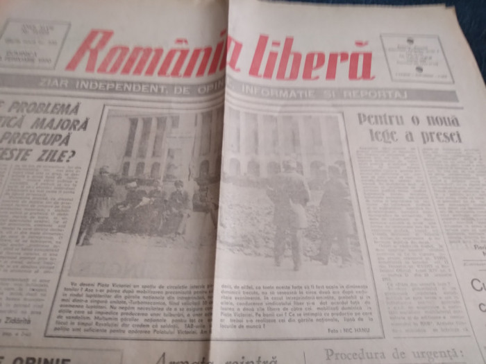 ZIARUL ROMANIA LIBERA NR 55 25 FEBRUARIE 1990