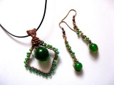 set bijuterii cu jad si sarma curpu 50383