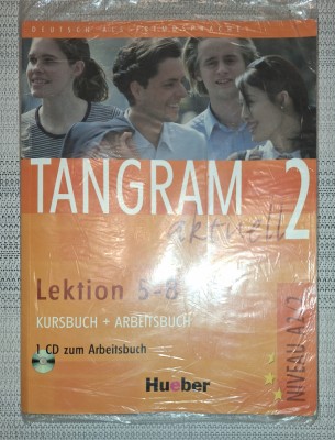Tangram aktuell 2 * Kursbuch &amp;amp; Arbeitsbuch lektion&amp;nbsp;5-8 (Niveau A2/2) foto