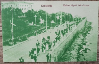 Constanta, vederea digului dela Cazinou// CP foto