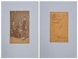 Fotografie de colectie CDV Atelier Franz Graf, Portret de grup, Hall (Tirol), Austria, ca. 1865-70