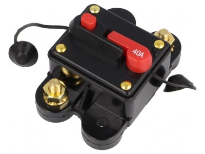 Siguranţă automată auto 40A neagră 12-24VDC foto