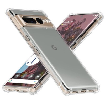 Husa pentru Google Pixel 7 Pro - Techsuit Shockproof Clear Silicone - Clear foto