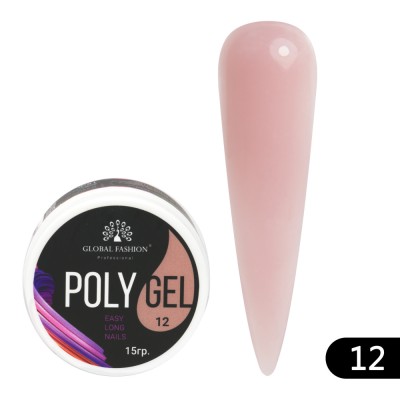 Polygel Global Fashion, 15ml, #12 foto