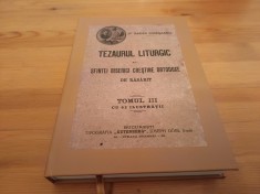 BADEA CIRESEANU, TEZAURUL LITURGIC AL BISERICII ORTODOXE VOL.III DUPA EDIȚIA1912