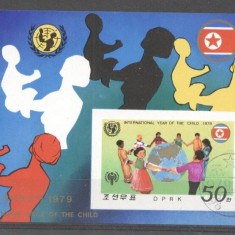 Korea 1979 Unicef, Year of the Child, imperf. sheet, used T.325