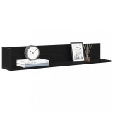VidaXL Rafturi perete 2 buc. negru, 100x16,5x16,5 cm, lemn prelucrat
