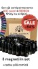 Set Oja Semipermanenta Magnetica Cat Eye, 10 culori x 10ml + 3 Magneti Unghii, Lichidare Stoc