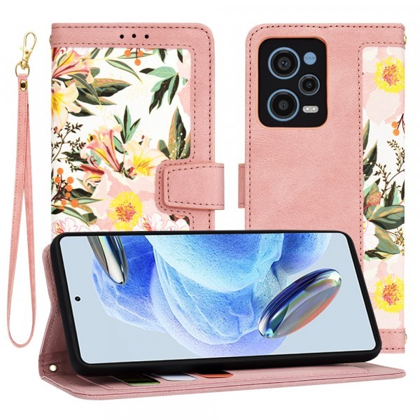 Husa pentru Xiaomi Redmi Note 12 Pro 5G, Techsuit, FlipCraft, Roz