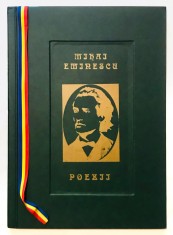 MIHAI EMINESCU, Cea mai mare (fizic) carte de poezii. Ioan Smedescu, Nicolae Truta, 2005, 70x50cm, 7kg, carte rara, de lux, doar 155+15 exemplare.