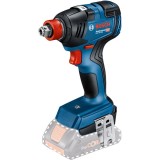 Bosch GDX 18V-200 - Masina de insurubat cu impact fara acumulatori si incarcator Li-Ion 18 V - Ah patrat 1/2 inch si hexagon interior 1/4 inch 200 Nm
