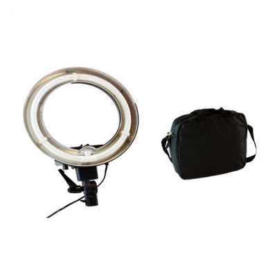 Proiector Lampa Rotunda pentru Studio Foto, Putere 40W, Lumina Alb Rece 5600k, cu Geanta pentru Transport foto