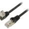 Cablu Patch Negru 1m F/UTP Cat 5e Ecranat