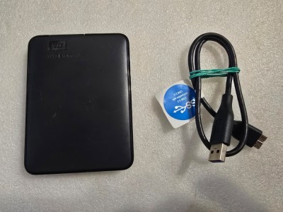 Hard disk extern Western Digital 1TB, USB3.0, negru 2.5 inci, WDBUZG0010BBK-EB foto