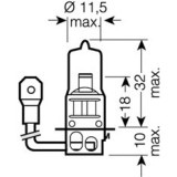 Bec 12V H3 55 W Original Osram 64939 64151