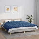 vidaXL Pătură cu greutăți, albastru, 155x220 cm, 11 kg, textil